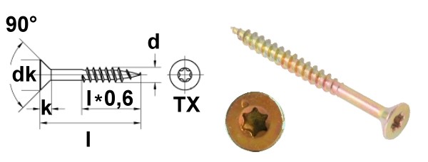 Spaxschrauben T 40