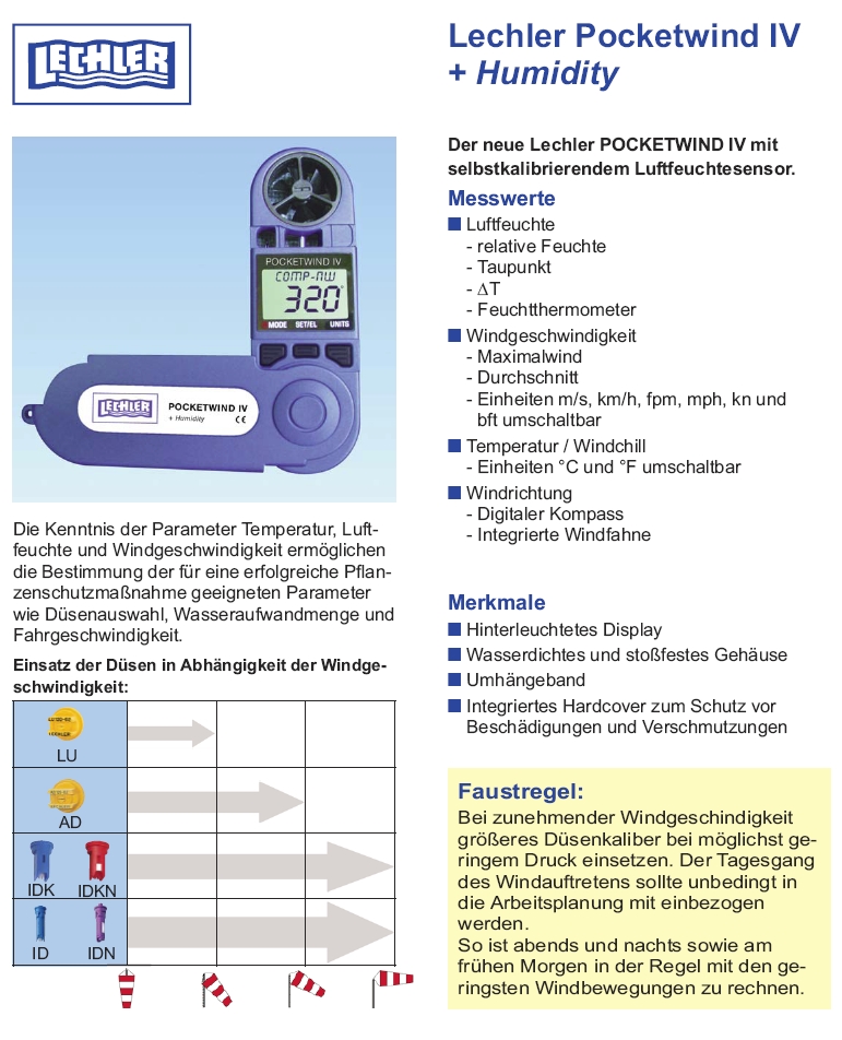 LECHLER Windmesser