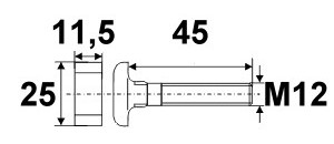 Hammerkopfschraube