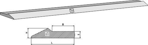Schürfschiene 21x101/46x11 mm